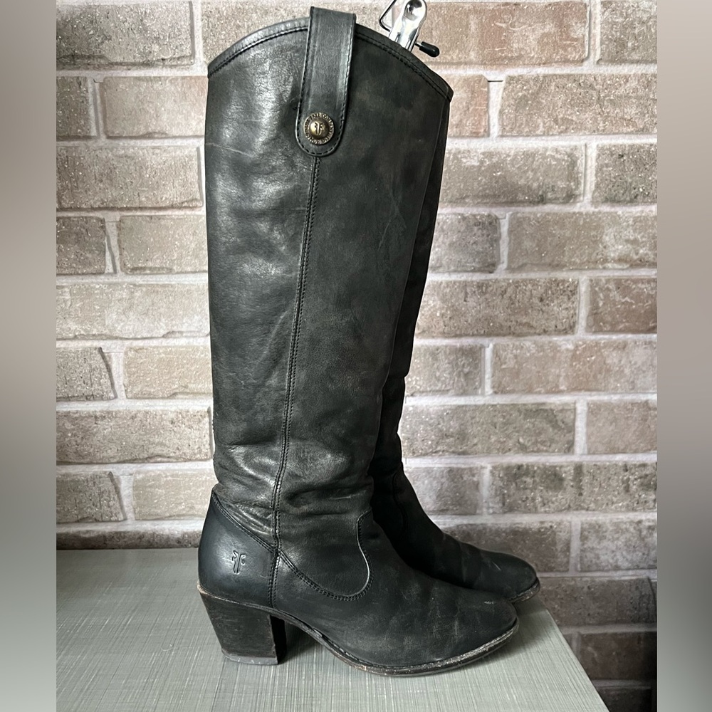 Frye Boots- Jackie Button Black Size 7